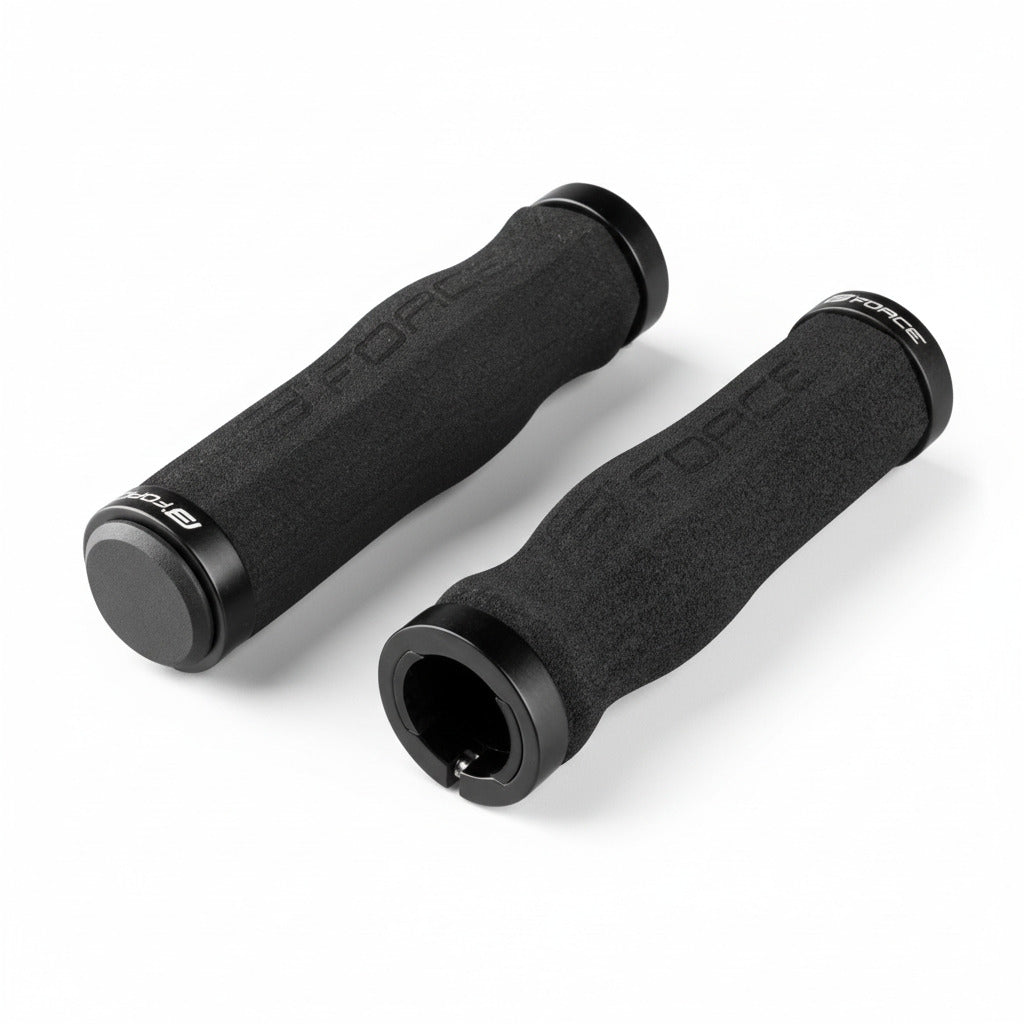 FORCE grips foam with locking, black, packed