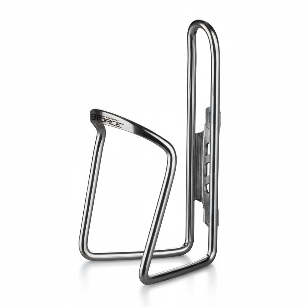 FORCE bottle cage KLAS AI BASIC, silver, glossy