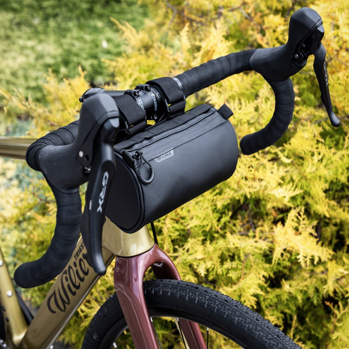 FORCE bag on handlebar F ADVENTURE burrito ROAD, black