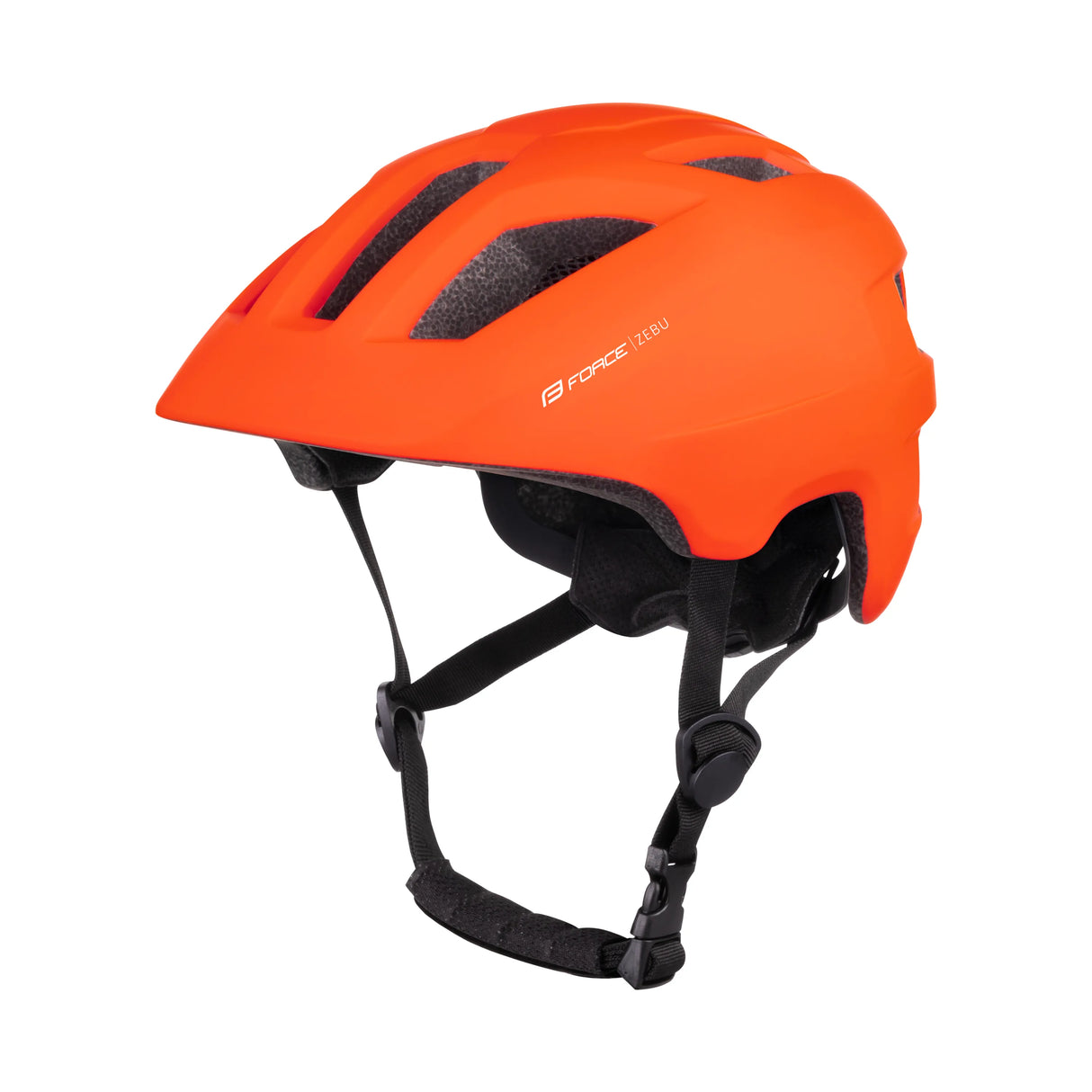 FORCE Kids Helmet ZEBU with light, Orange XS-S