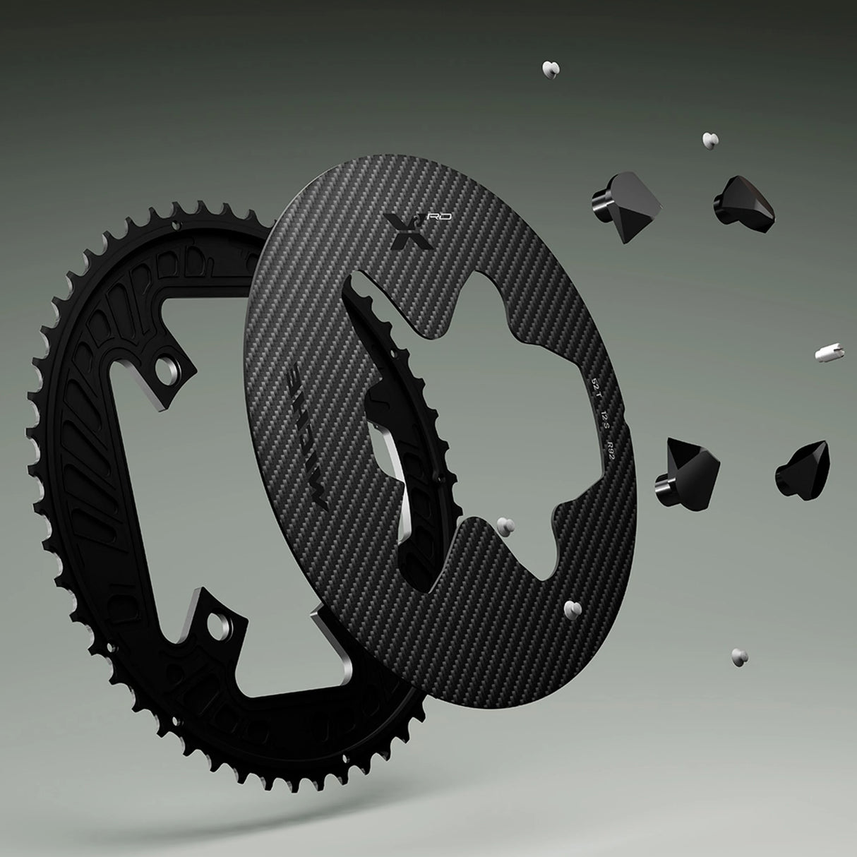 MICHE Chainring X2 RD R81, 54t, Al+carbon, SH 12sp