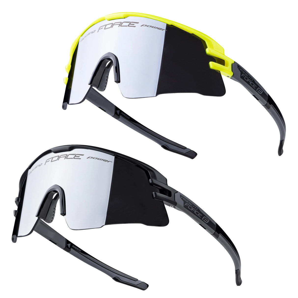 FORCE Sunglasses AMBIENT 1 x Fluo Black + 1 x Black SET