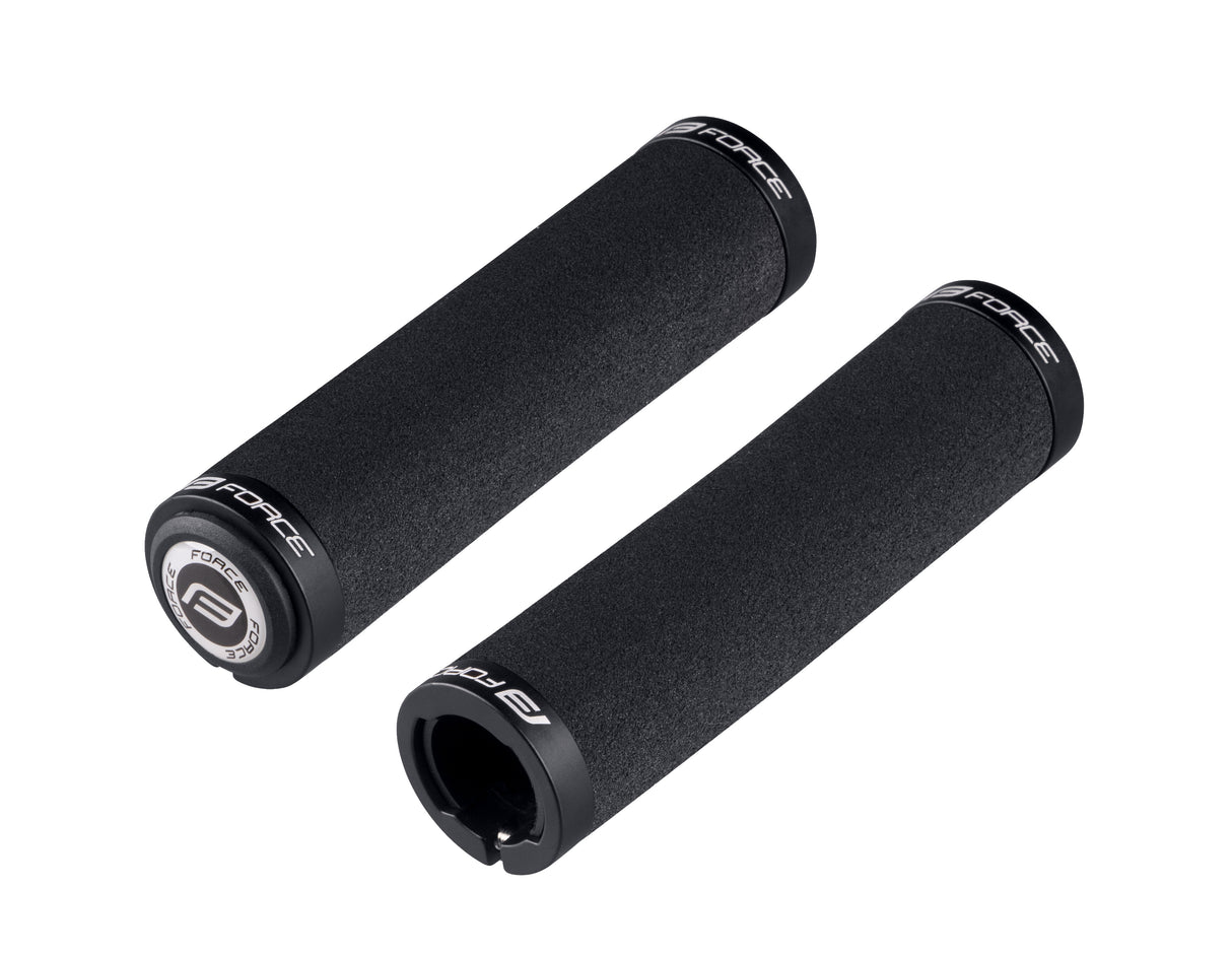 FORCE grips EVA straight with locking, black,pack