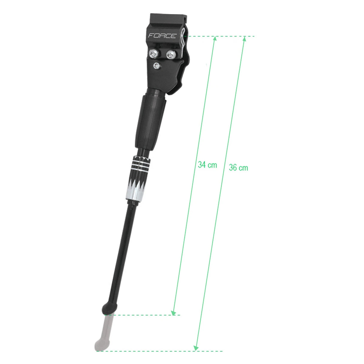 FORCE kickstand BAL 24-29" Al rear+reduction,black
