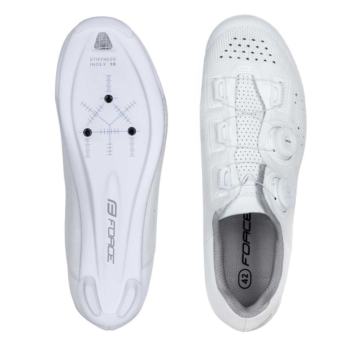 FORCE ROAD AERIS Carbon Cycling Shoes - WHITE