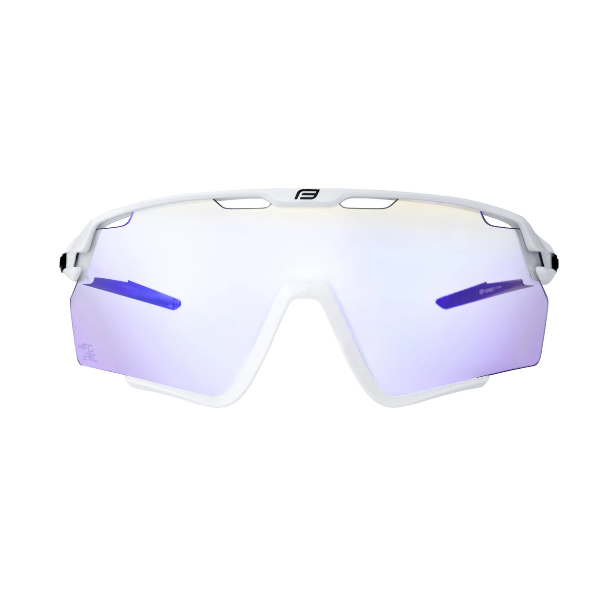 FORCE CYCLONE Cycling Sunglasses White Blue Photochromic