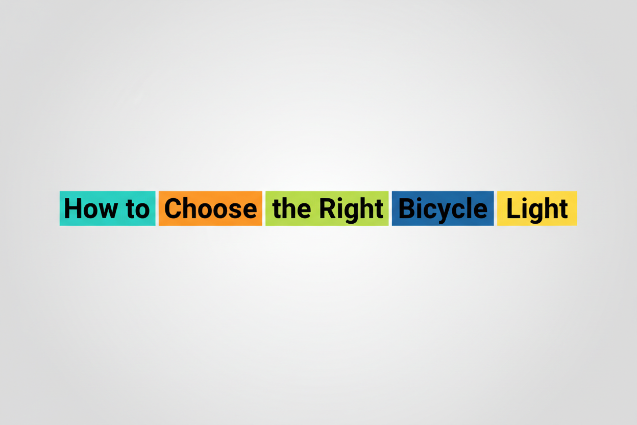How to Choose the Right Bicycle Light — M3sar UAE Guide