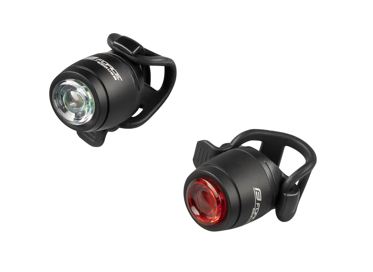 FORCE blinking lightset NIB USB front wht+rear red