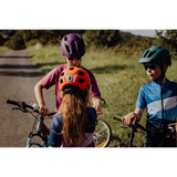 FORCE Kids Helmet  ZEBU with light, Orange XS-S