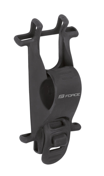 FORCE holder for phone on handlebars, silicone blk