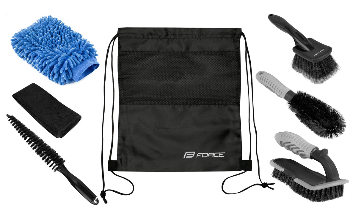 FORCE cleaning set PROFI 6pcs, with bag in carton