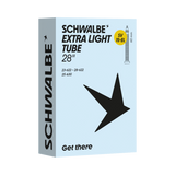 SCHWALBE EXTRA LIGHT TUBE 15-EL (28") black 60mm Presta