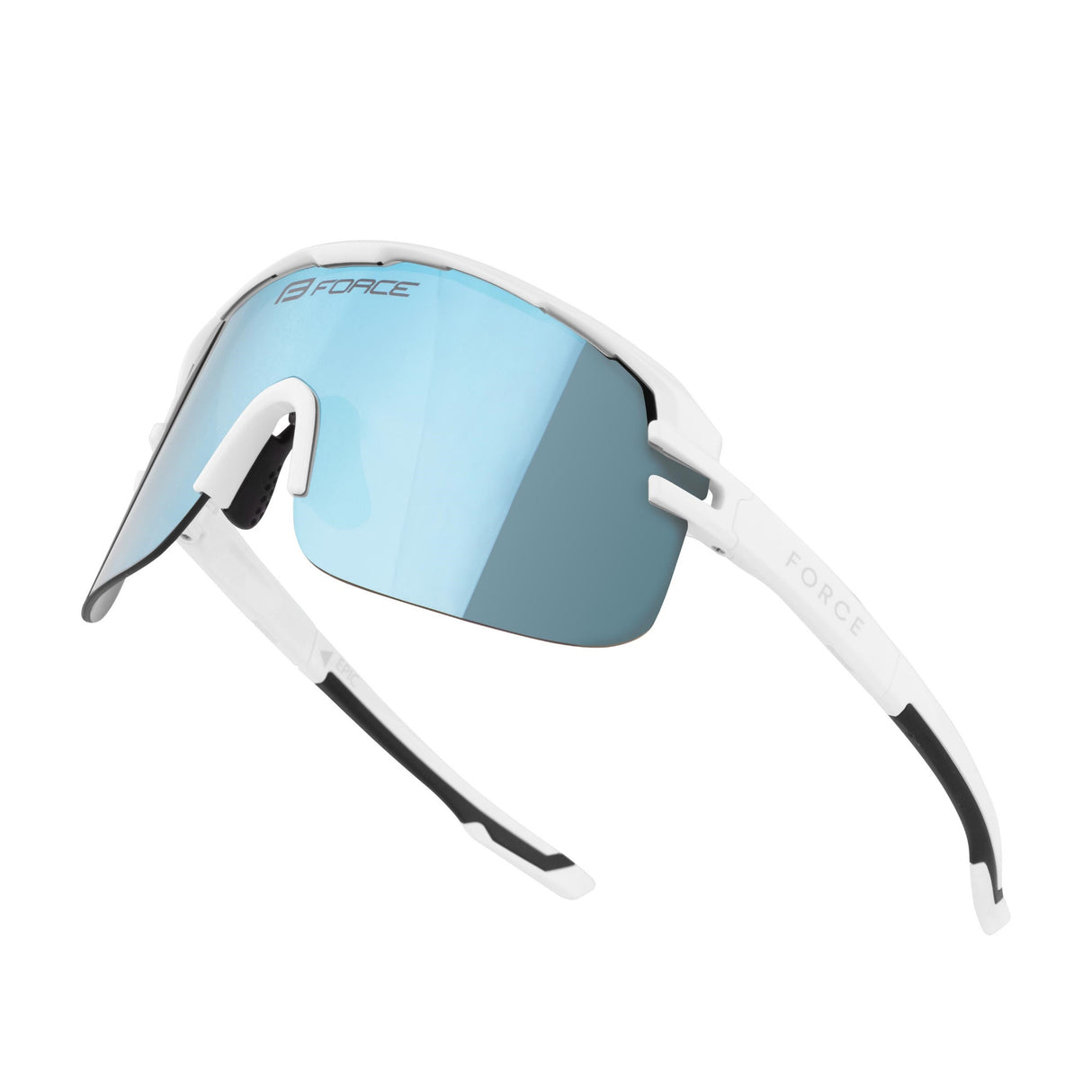 FORCE sunglasses EPIC,white, blue mirror lens