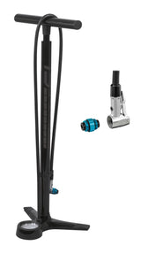 FORCE floor pump WORKSHOP Al 16,5 bar, black
