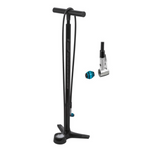 FORCE floor pump WORKSHOP Al 16,5 bar, black
