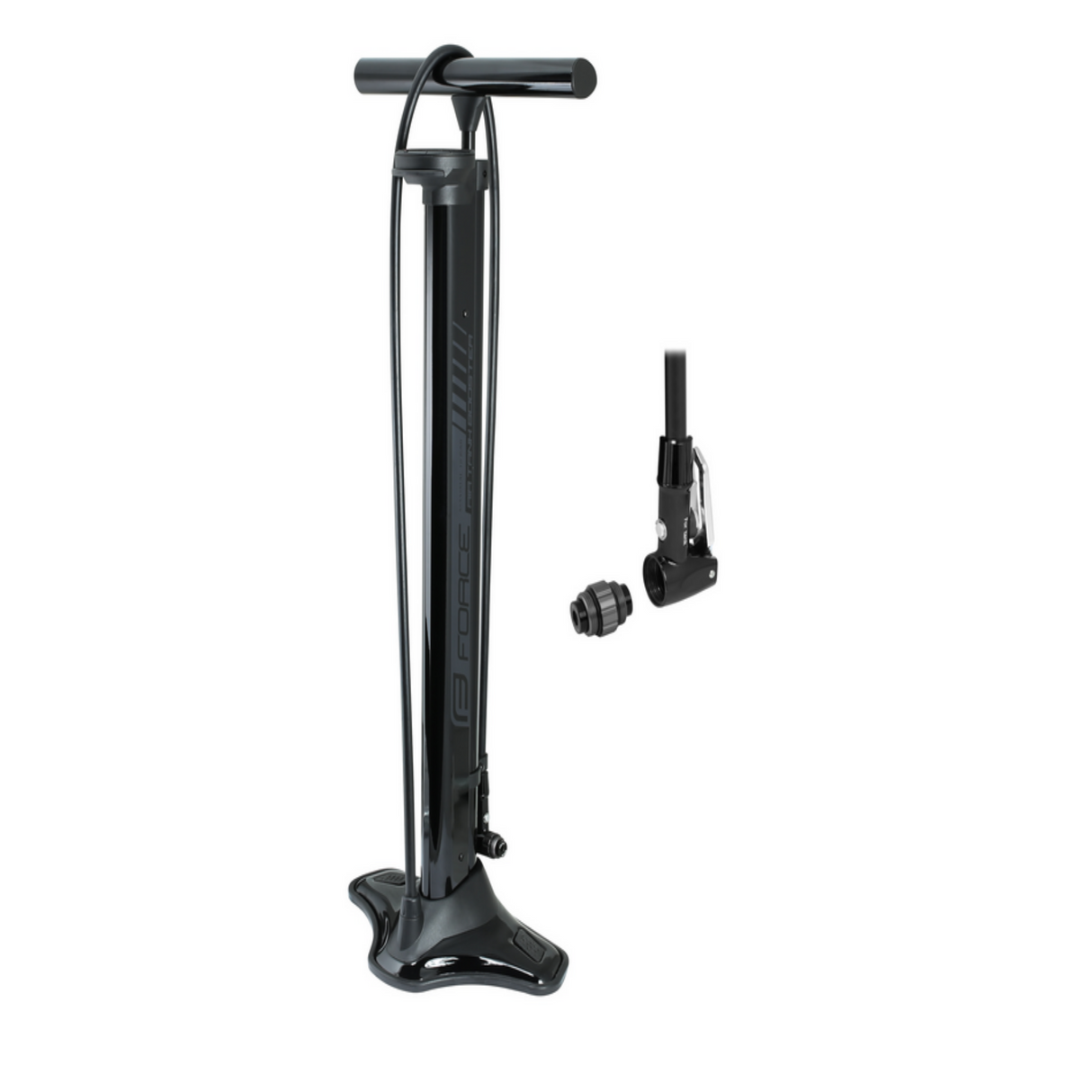 FORCE AIR TANK BOOSTER Floor Pump 18 Bar Black