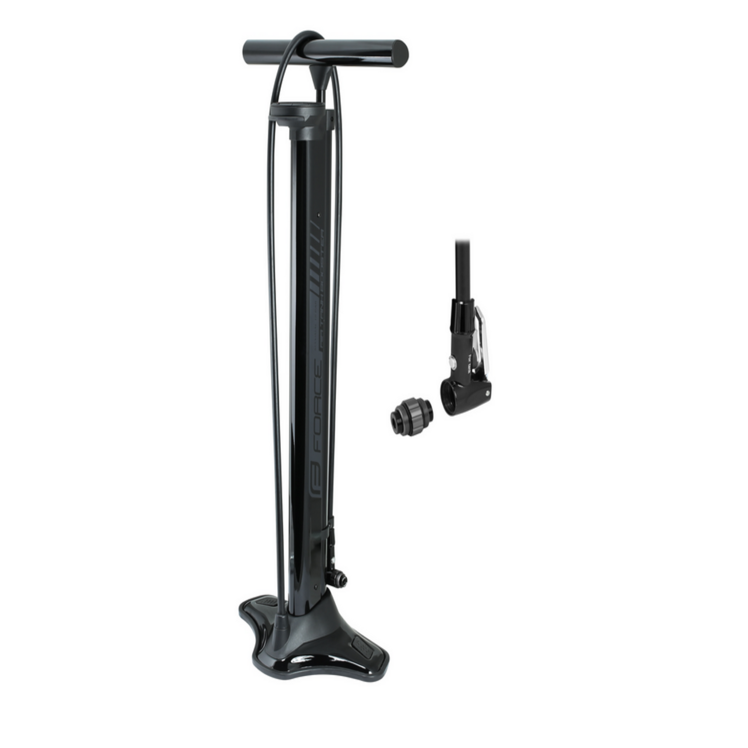 FORCE AIR TANK BOOSTER Floor Pump 18 Bar Black