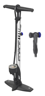 FORCE floor pump HOBBY Al 11 bar, silver