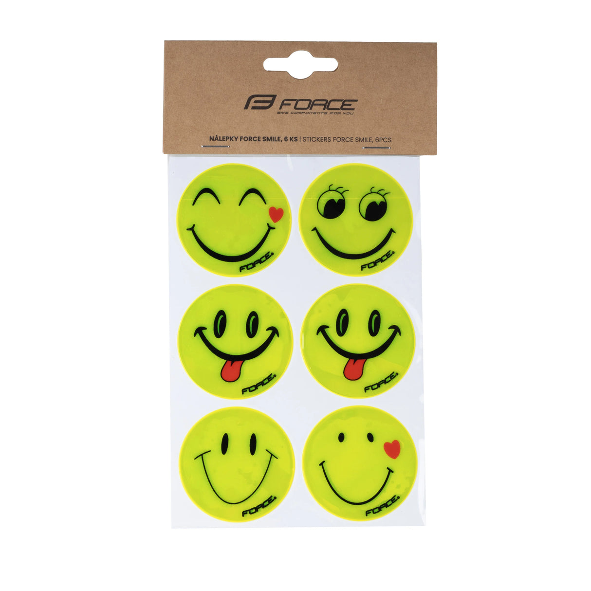 FORCE SMILE STICKRS - YELLOW 6 PCS