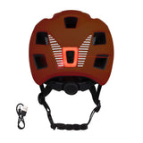 FORCE Kids Helmet  ZEBU with light, Orange XS-S