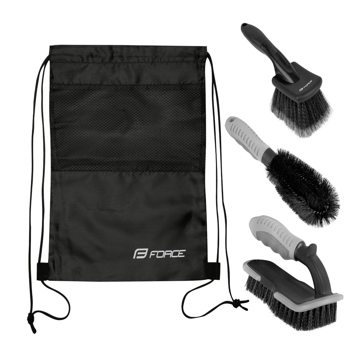 FORCE ECO Bike Cleaning Kit 3pcs With Storage Bag