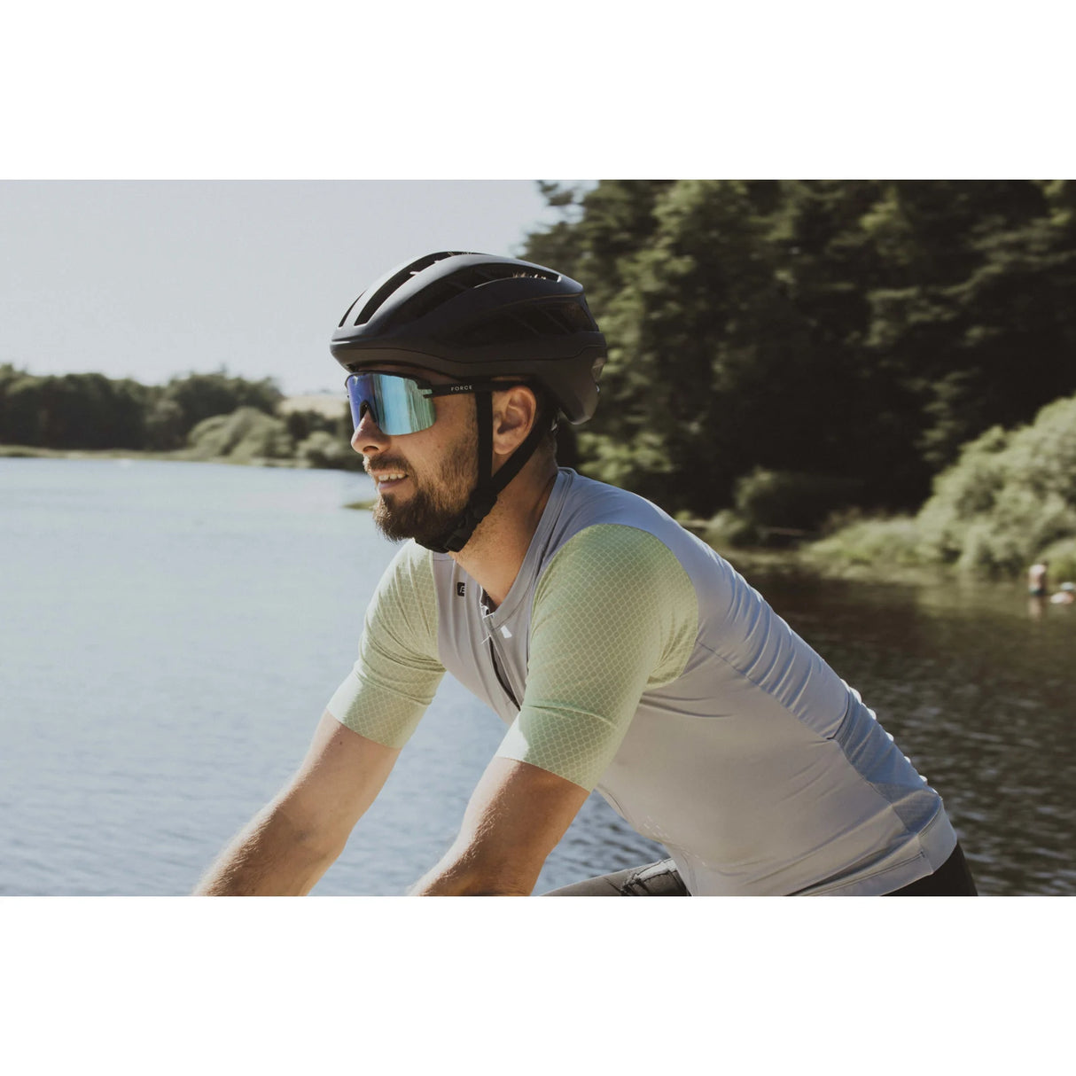 FORCE EPIC Cycling Sunglasses Black Blue Photochromic
