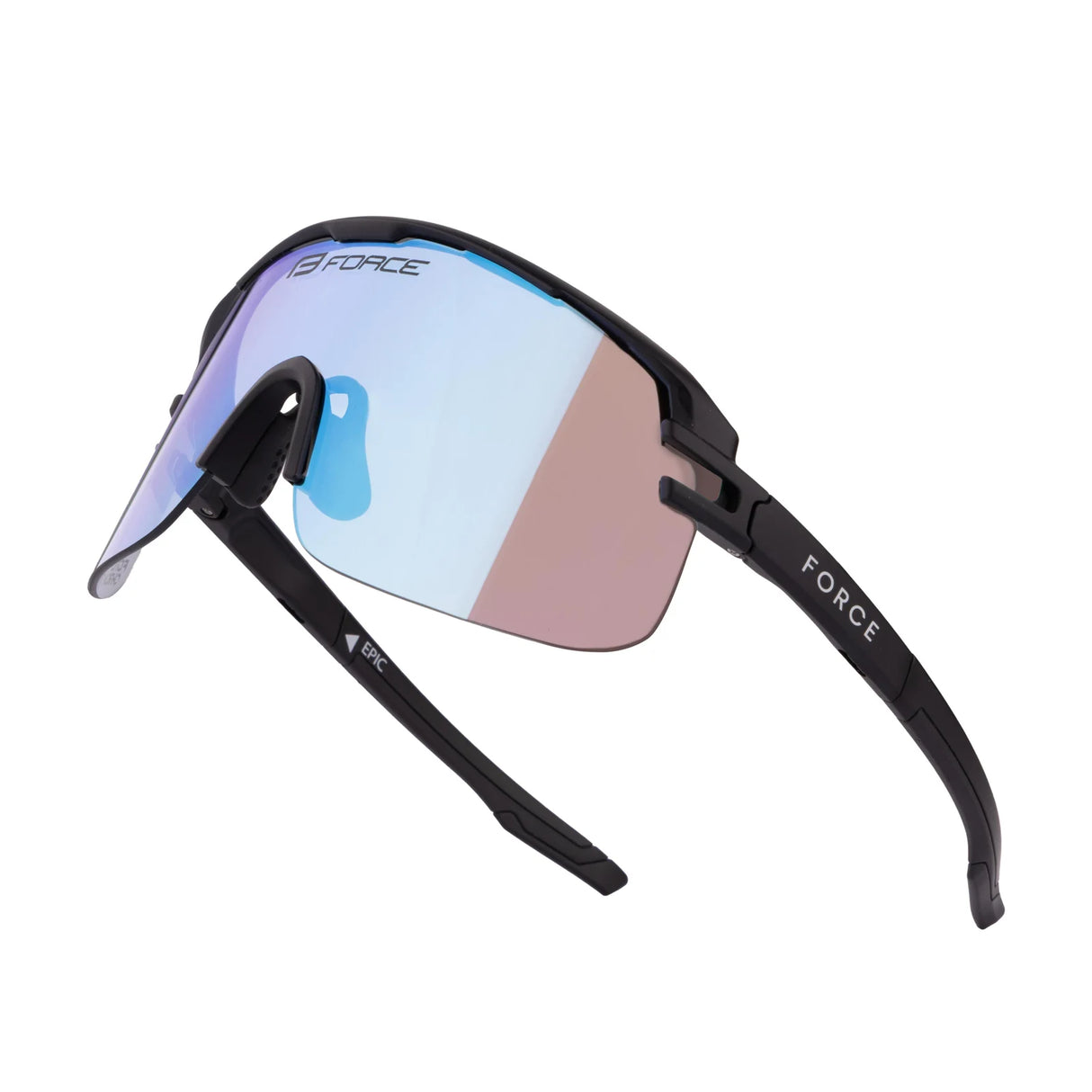 FORCE EPIC Cycling Sunglasses Black Blue Photochromic