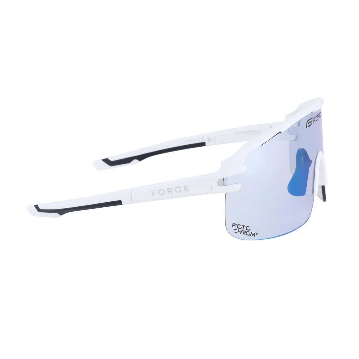 FORCE EPIC Cycling Sunglasses White Blue Photochromic