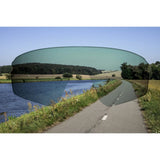 FORCE GRIP Cycling Sunglasses White Blue Revo Lens