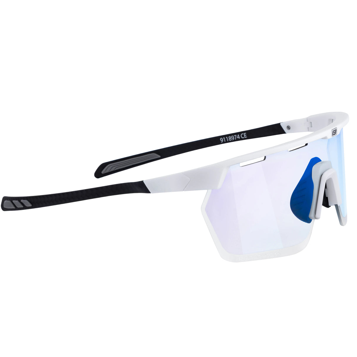 FORCE KAERO Carbon Cycling Sunglasses White Blue Photochromic
